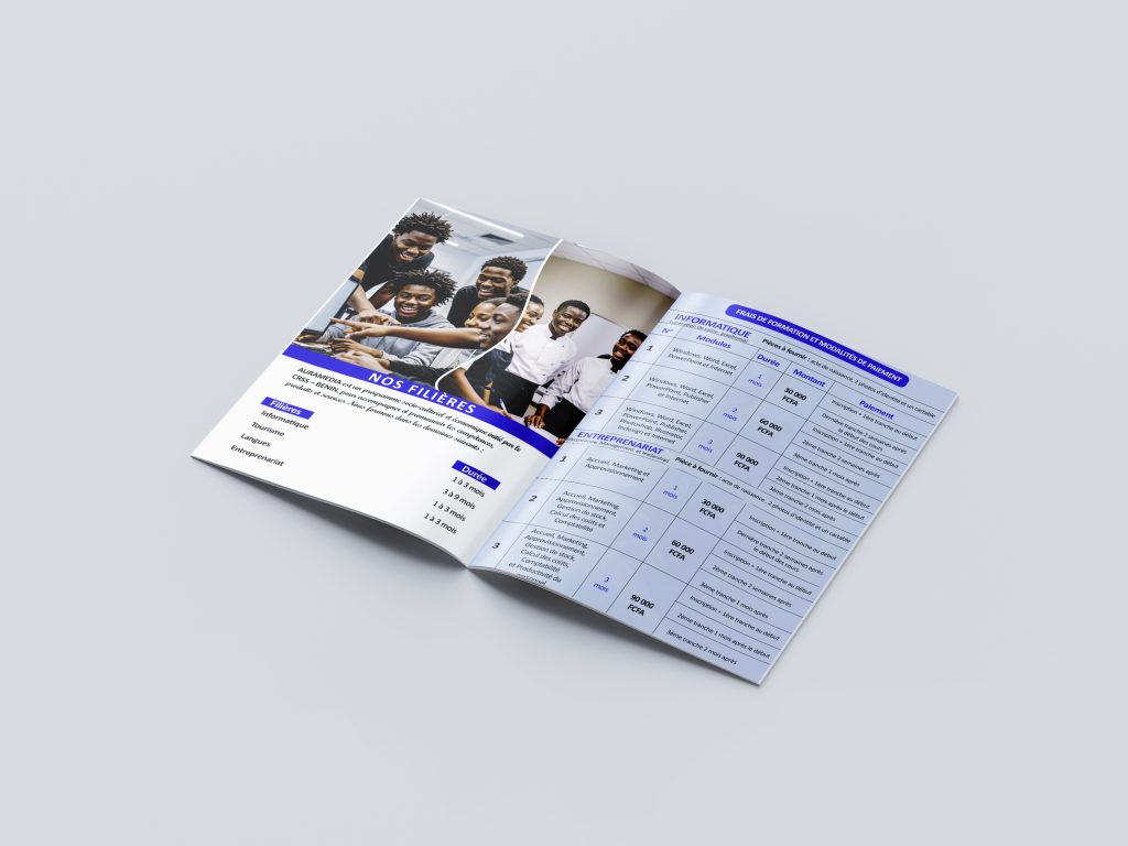 free a4 brochure mockup 3